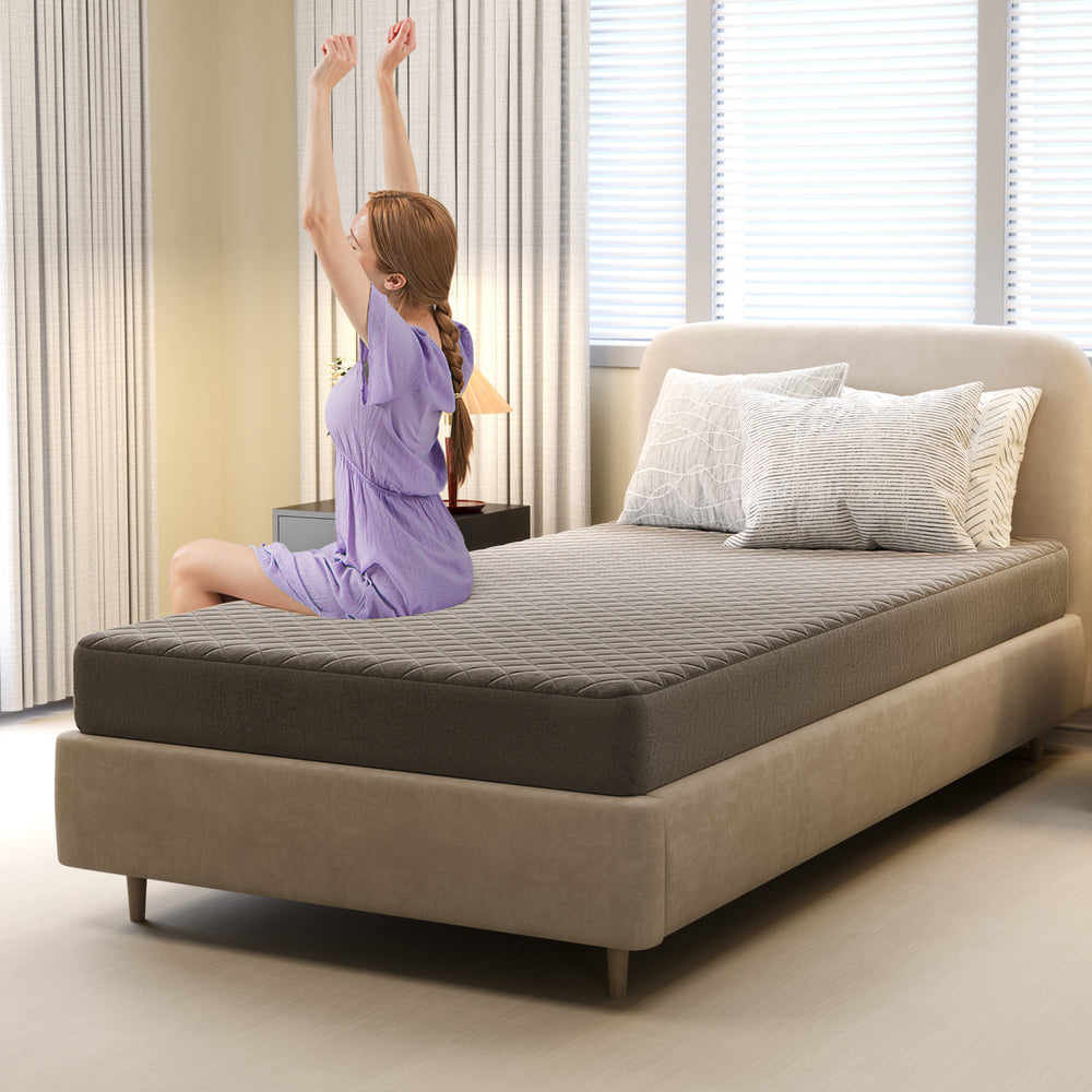 Twin/Queen/King Size Mattress Protector Luxury Super Soft Velvet Mattress Topper-Twin Size - Gallery View 1 of 10