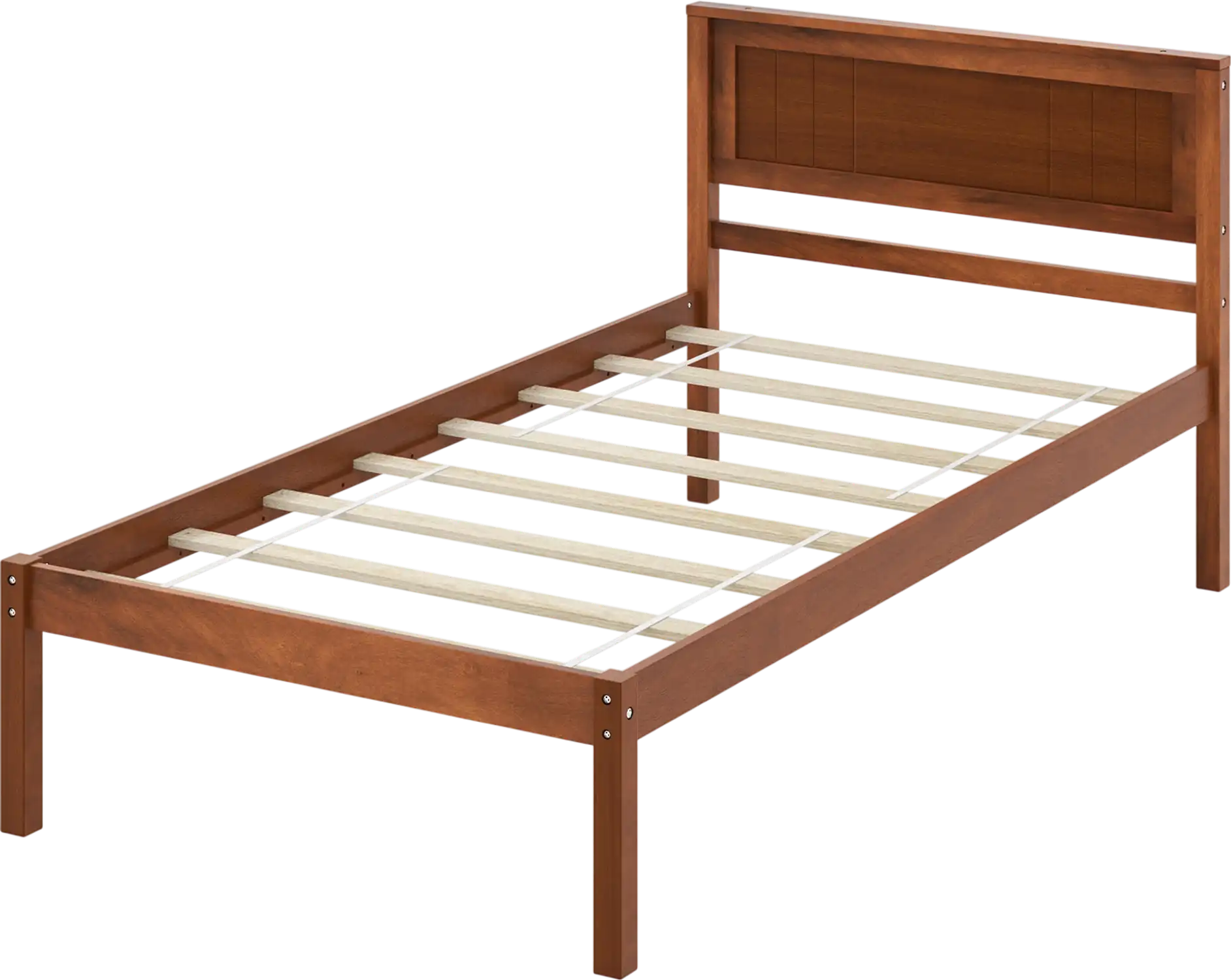 Costway Wood Platform Bed Frame w/ Wooden Headboard Slat Support 41538629 New