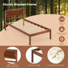 Twin size bed frame featuring a clean MDF headboard, solid wood legs, and durable plywood slats for strong mattress.