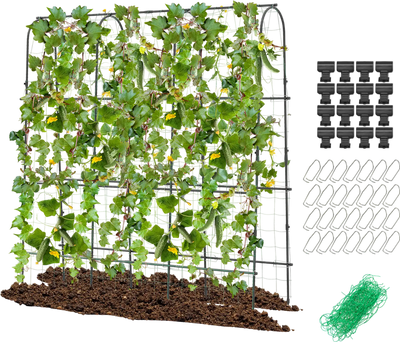 Costway U-Shaped Garden Arched Trellis for Climbing Plants 71 x 71