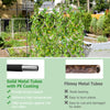 U-shaped tall garden trellis made of PE-coated metal tubes, ideal for supporting climbing plants in gardens.