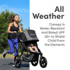 Bob Gear Revolution Flex 3.0 Jogging Stroller Single Seat All-Weather Graphite Black New
