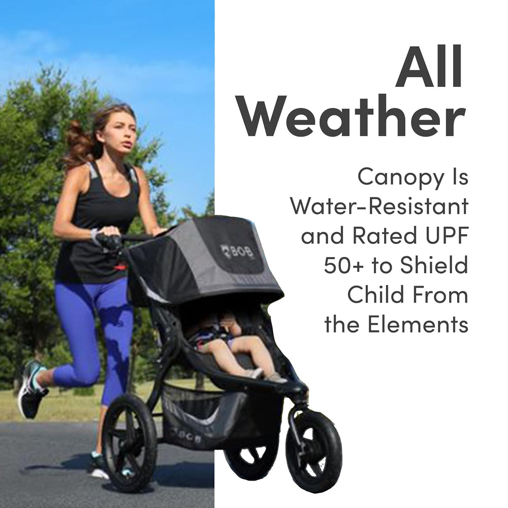 Bob Gear Revolution Flex 3.0 Jogging Stroller Single Seat All-Weather Graphite Black New