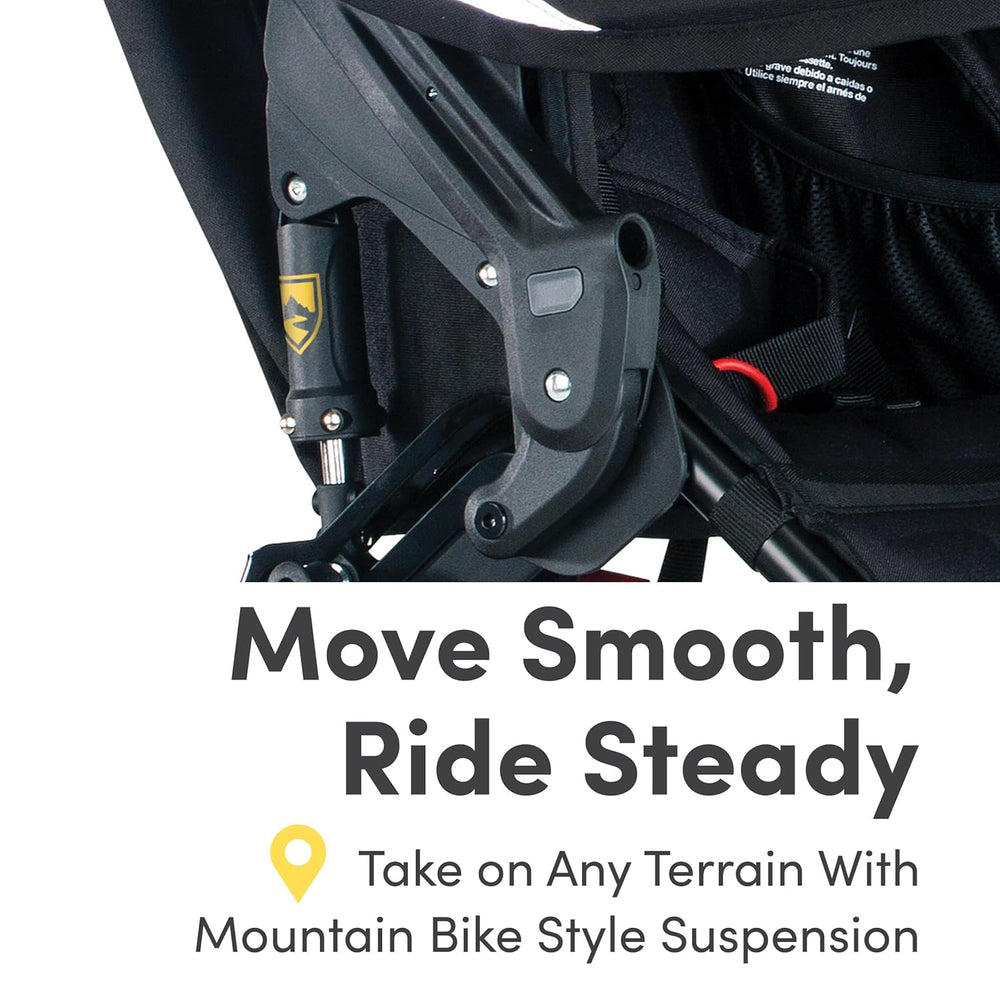Bob Gear Revolution Flex 3.0 Jogging Stroller Single Seat All-Weather Graphite Black New