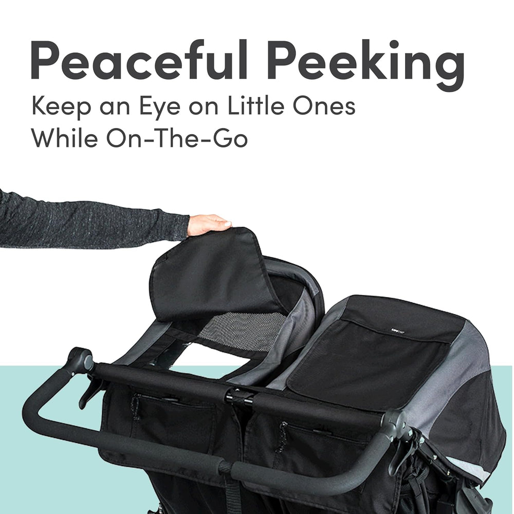 Bob Gear Revolution Flex 3.0 Duallie Jogging Stroller Double Seat All-Weather Graphite Black New