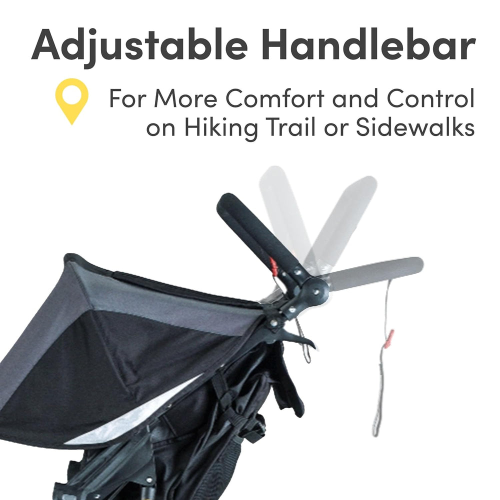 Bob Gear Revolution Flex 3.0 Duallie Jogging Stroller Double Seat All-Weather Graphite Black New