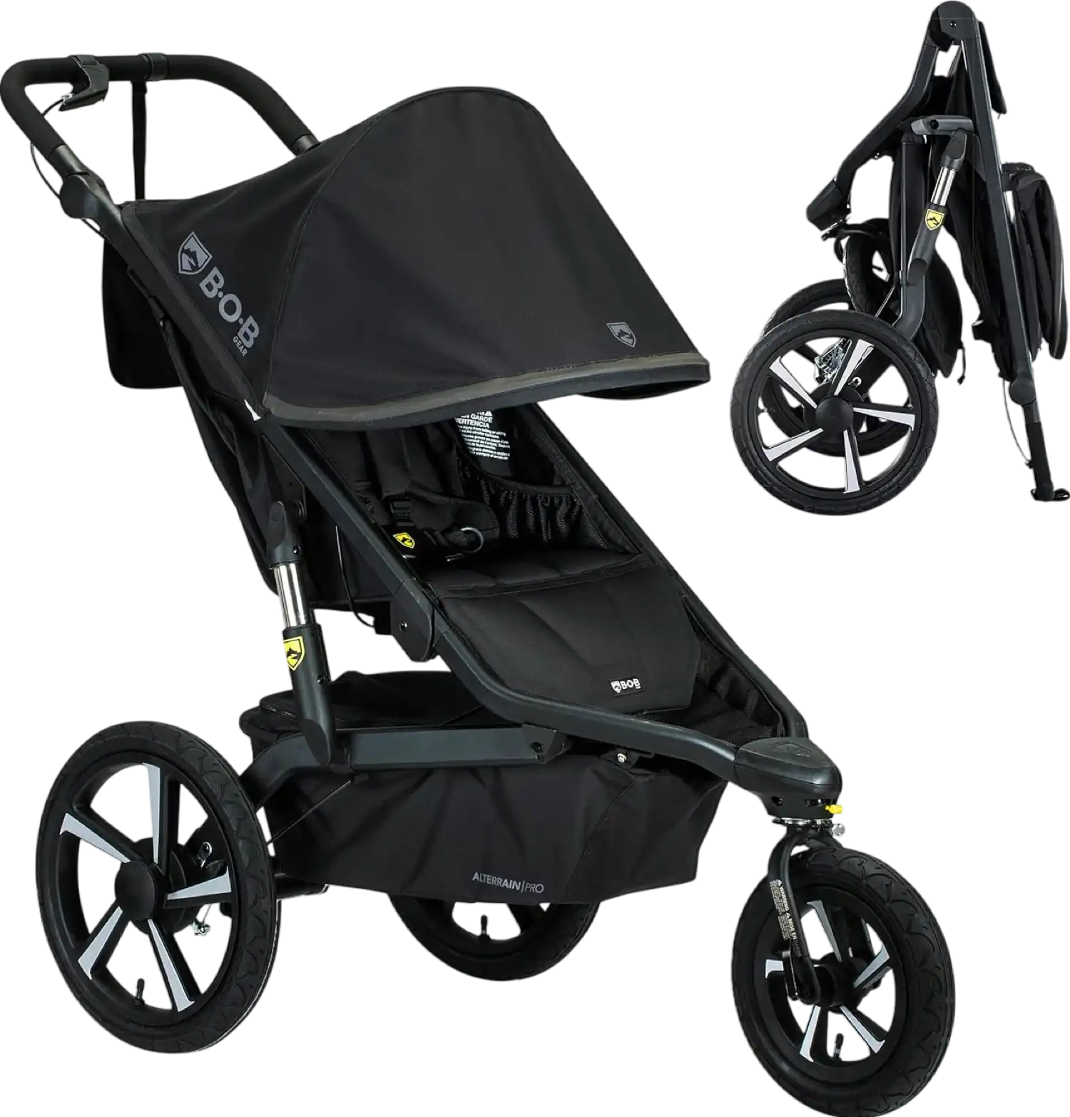 bob single stroller travel bag Bob Gear Alterrain Pro Jogging Stroller SmoothShox All-Weather Black U – FactoryPure