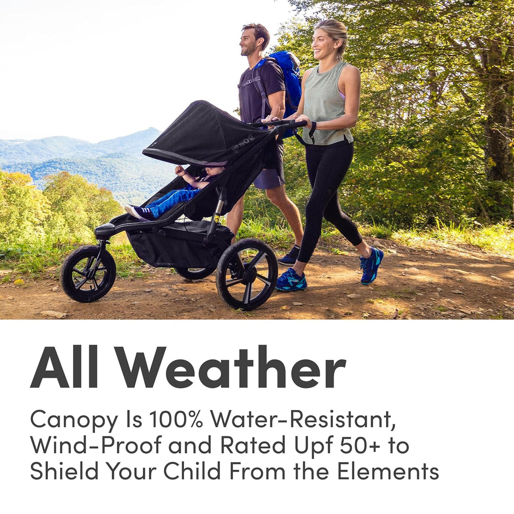 jogging stroller under 100 Bob Gear Alterrain Pro Jogging Stroller SmoothShox All-Weather Black U – FactoryPure