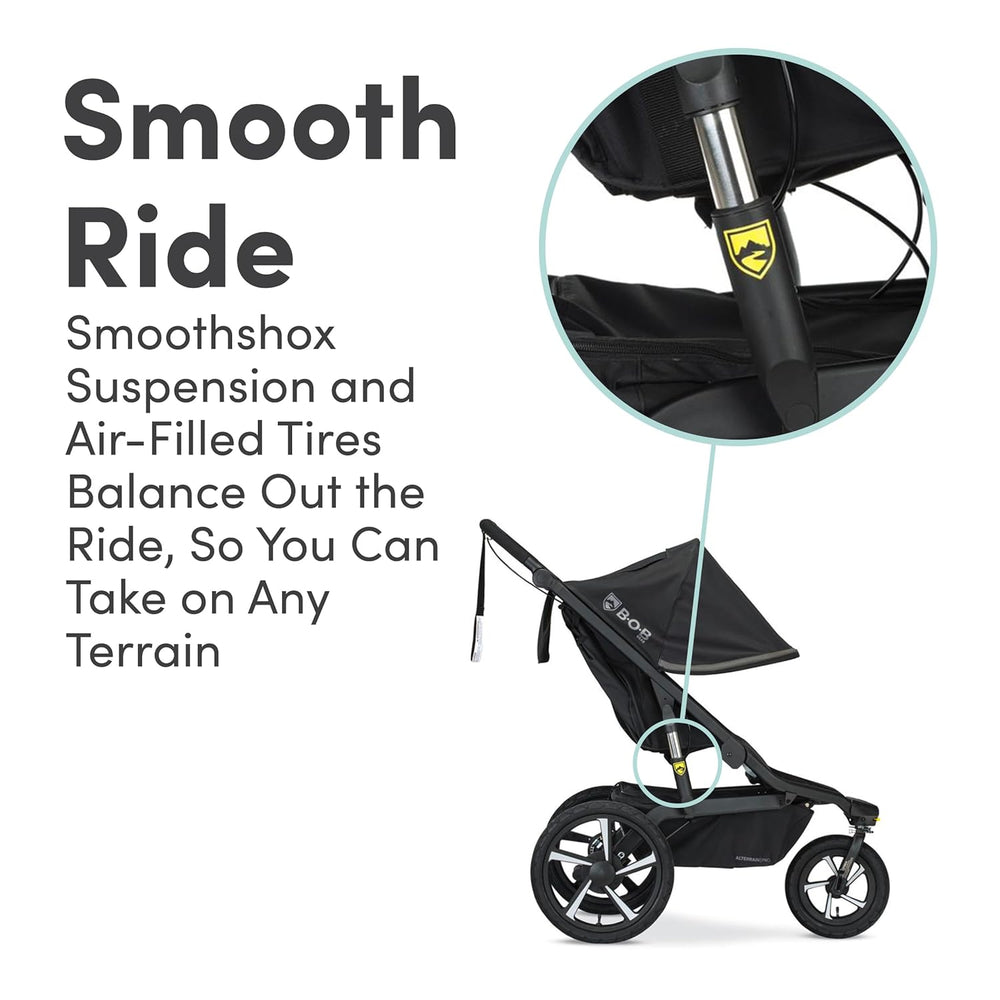bob stroller alterrain pro Bob Gear Alterrain Pro Jogging Stroller SmoothShox All-Weather Black U – FactoryPure