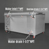 114 Gal / 432L Heavy Duty Industrial Ultrasonic Parts Washer, 28kHz 60 Transducers , SS304 Tank, 10kW Heater, 208–240V 3 Phase Power