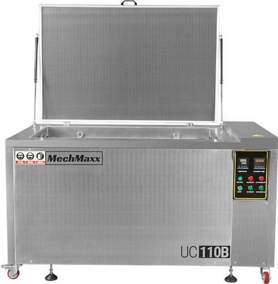 MechMaxx UC110B Ultrasonic Cleaner 114 Gal 432L Heavy Duty Industrial Parts Washer 28kHz 60 Transducers SS304 Tank 10kW Heater 208-240V 3 Phase Power New