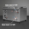 12 Gal / 47 L Heavy Duty Industrial Ultrasonic Parts Washer, 28kHz 9 Transducers , SS304 Tank, 6.6kW Heater, 208–240V 1 Phase Power
