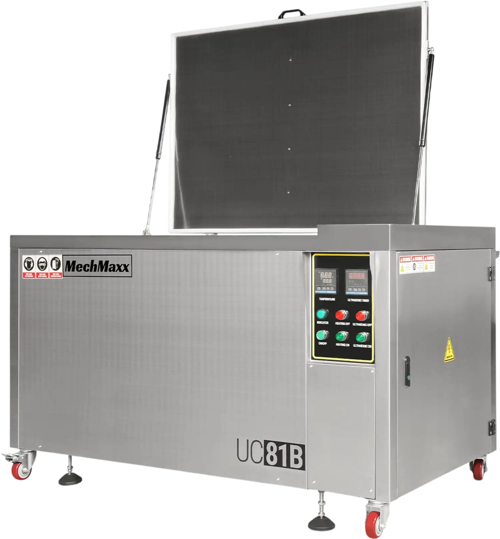 81 Gal / 308L Heavy Duty Industrial Ultrasonic Parts Washer, 28kHz 40 Transducers,  SS304 Tank, 10kW Heater, 208–240V 3 Phase Power