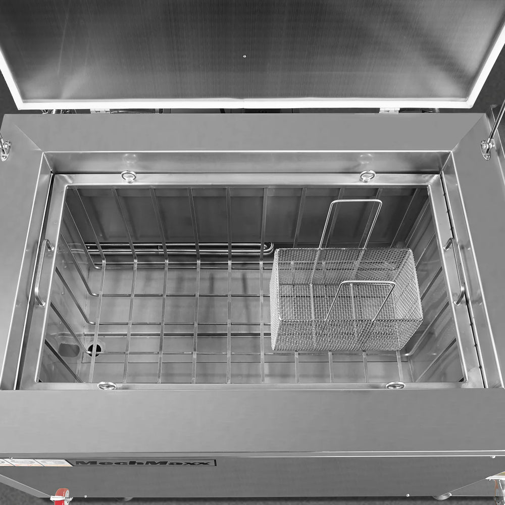 81 Gal / 308L Heavy Duty Industrial Ultrasonic Parts Washer, 28kHz 40 Transducers,  SS304 Tank, 10kW Heater, 208–240V 3 Phase Power