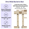 MedaCure Expandable Long Term Care Bed  Versatile Ultra Low and High ULB7/48-X-7/30  New