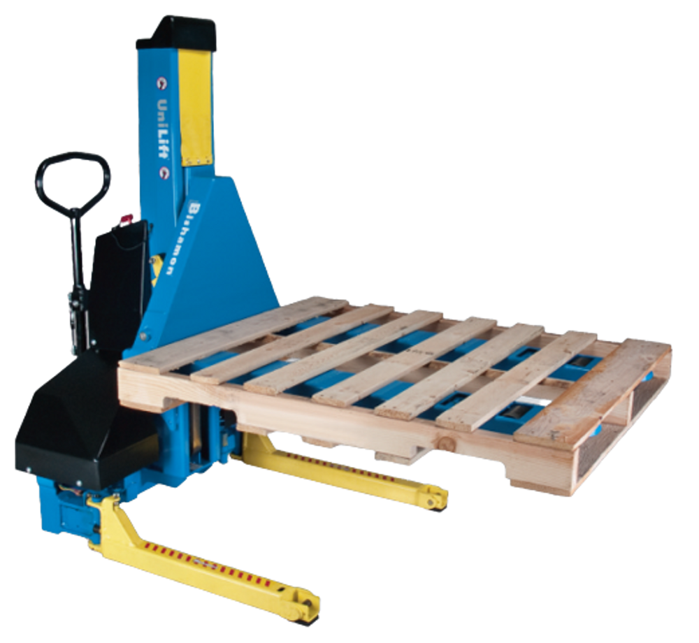 Bishamon UniLift Pallet Positioner & Forklift Dual Purpose 36" Lift 2,000 Lbs Load New
