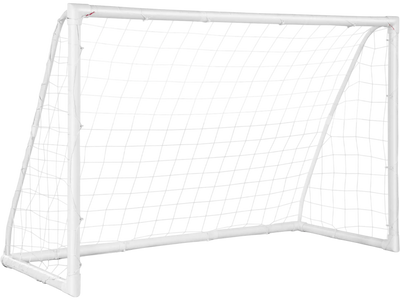 Costway 12' x 4' x 6' Soccer Goal UPVC Frame High-Strength Netting 04526137 New