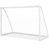 6 x 4 feet soccer goal with strong UPVC frame and durable netting, ideal for kids' practice in backyard or park.