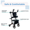 Journey UPWalker Premium Lite Backsaver Rollator Walker 300 lbs. Capacity 4 Wheels 08979 New