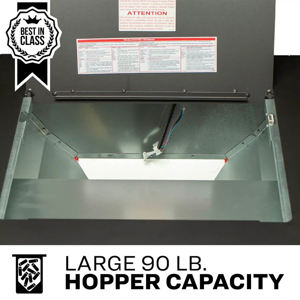 US Stove US5517-W Pellet Stove 2,200 sq. ft. 90 lb Hopper with WiFi Connect New