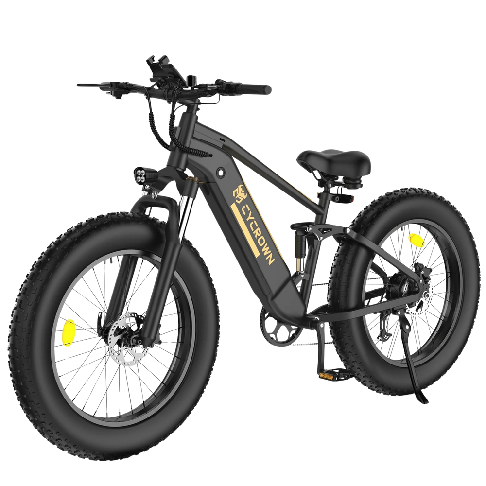 Cycrown CycUltra Electric Bicycle 9 Speed E-Bike 26" 750W Motor with Peak 1000W 48V 15Ah Battery 28 MPH 50 Mile Range New