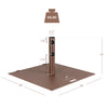 50 lbs weighted 24-inch square patio umbrella base made of heavy-duty steel with wheels for easy transport and.