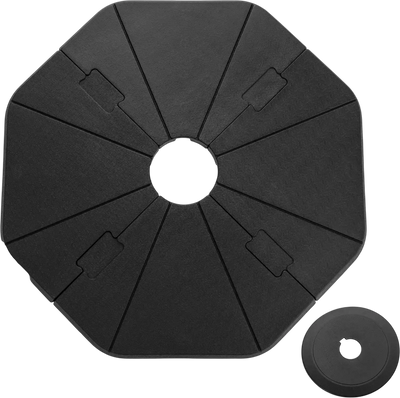 Costway 4-Piece Fillable Patio Umbrella Base Stand Garden Yard Poolside 21869574 New