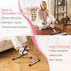 Under desk exercise bike pedal exerciser in pink for arm and leg workouts, featuring adjustable resistance and LCD.