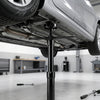 Underhoist support stand in black, adjustable from 38.5" to 75.5", designed for stable vehicle component support.