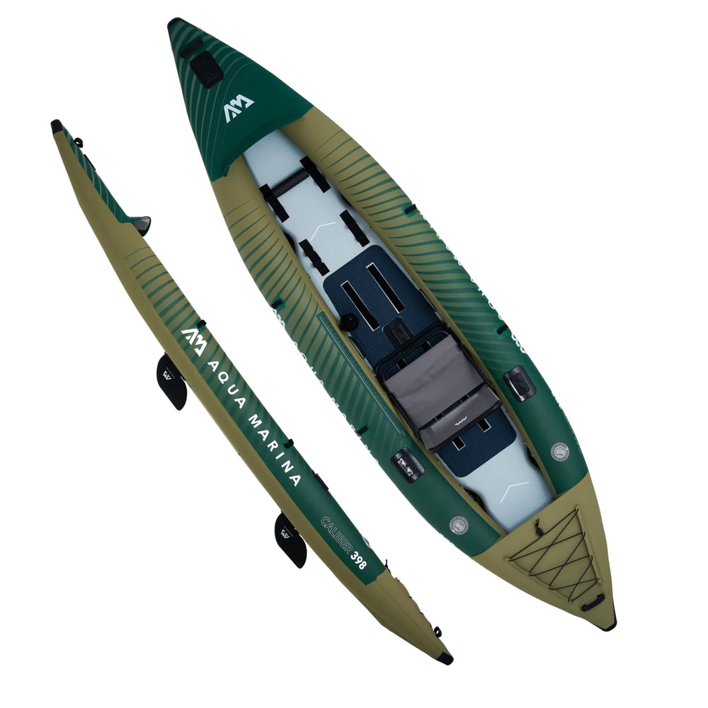 Aqua Marina CA-398 Caliber 13'1" Inflatable Angling Kayak 1-2 Person New