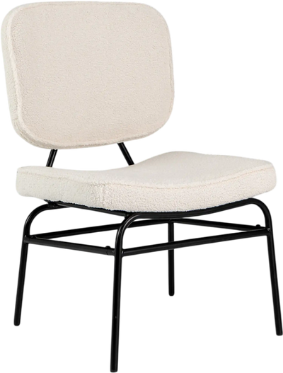 Costway Upholstered Sherpa Accent Reading Chair Beige 36429871 New