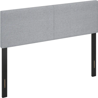Costway Upholstered Linen Fabric Vertical Quilted Queen/Full Headboard 85587577 New