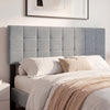 Quilted gray upholstered headboard for queen/full size bed, featuring soft cushioning and modern design for stylish.