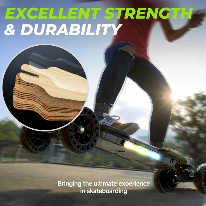 isinwheel V10 Electric Skateboard 1500W Dual Motors 583.2Wh 43.2V Battery 28 Mile Range 32 MPH New