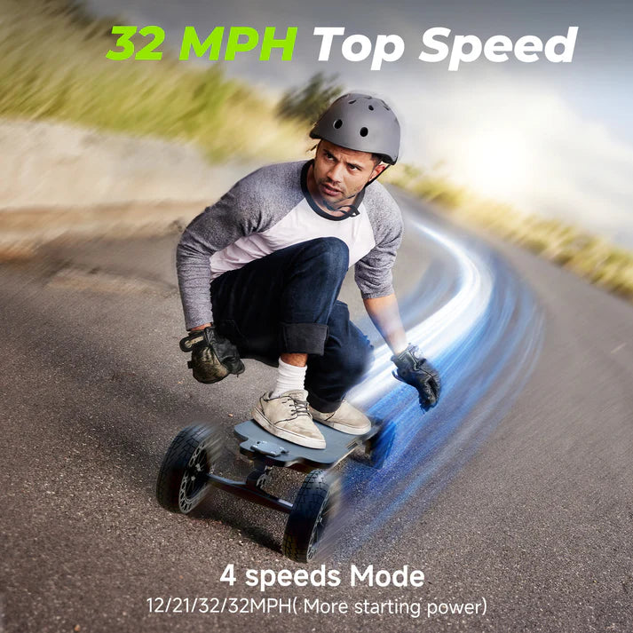 isinwheel V10 Electric Skateboard 1500W Dual Motors 583.2Wh 43.2V Battery 28 Mile Range 32 MPH New