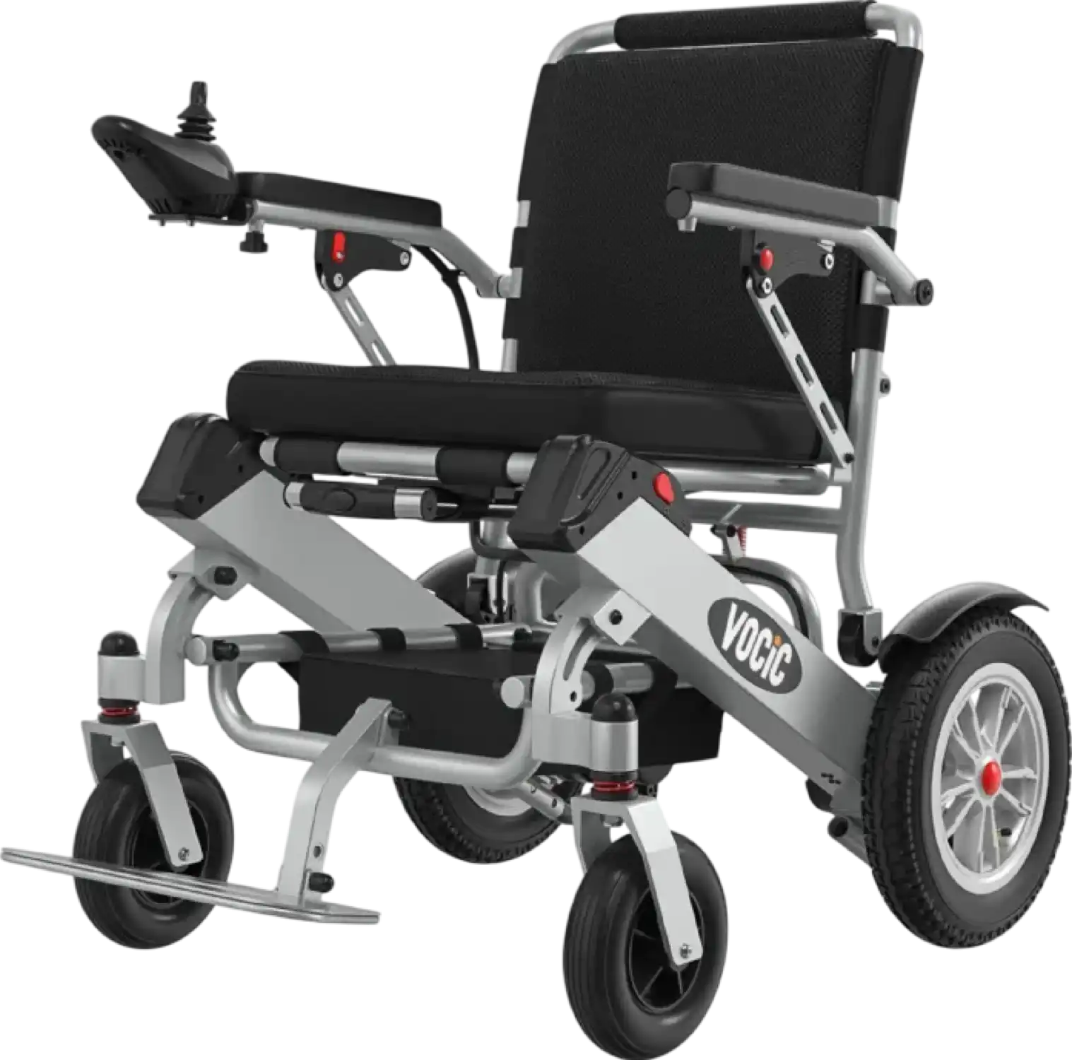 Vocic V62 Folding Electric Wheelchair Airline-Approved 12.5-Mile Range 24V 3.7 MPH New