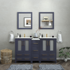 Vanity Art Brescia 60" Bathroom Vanity Double Sink Combo Set with Ceramic Tops and Mirrors VA3024 New