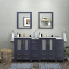 Vanity Art Brescia 72" Bathroom Vanity Double Sink Combo Set with Ceramic Tops and Mirrors VA3024 New