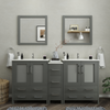 Vanity Art Brescia 72" Bathroom Vanity Double Sink Set with Ceramic Top and Mirror VA3030 New