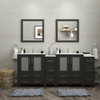 Vanity Art Brescia 84" Bathroom Vanity Double Sink Set with Ceramic Top and Mirror VA3030 New