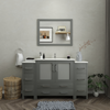 Vanity Art Brescia 60" Bathroom Vanity Single Sink Set with Ceramic Top and Mirror VA3036 New