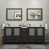 Vanity Art Brescia 84" Bathroom Vanity Double Sink Set with Ceramic Top and Mirror VA3036 New