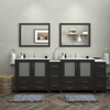 Vanity Art Brescia 96" Bathroom Vanity Double Sink Set with Ceramic Top and Mirror VA3036 New