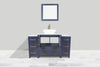 Vanity Art Ravenna 54" Bathroom Vanity Single Sink Combo Set with Marble Top and Mirror VA3130 New