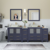 Vanity Art Ravenna 84" Bathroom Vanity Double Sink Combo Set with Marble Top and Mirror VA3130 New