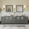 Vanity Art Ravenna 96" Bathroom Vanity Double Sink Combo Set with Marble Top and Mirror VA3130 New