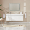 Vanity Art Annecy 60" Bathroom Vanity Double Sink Wall Mounted Resin Top VA6060DW New