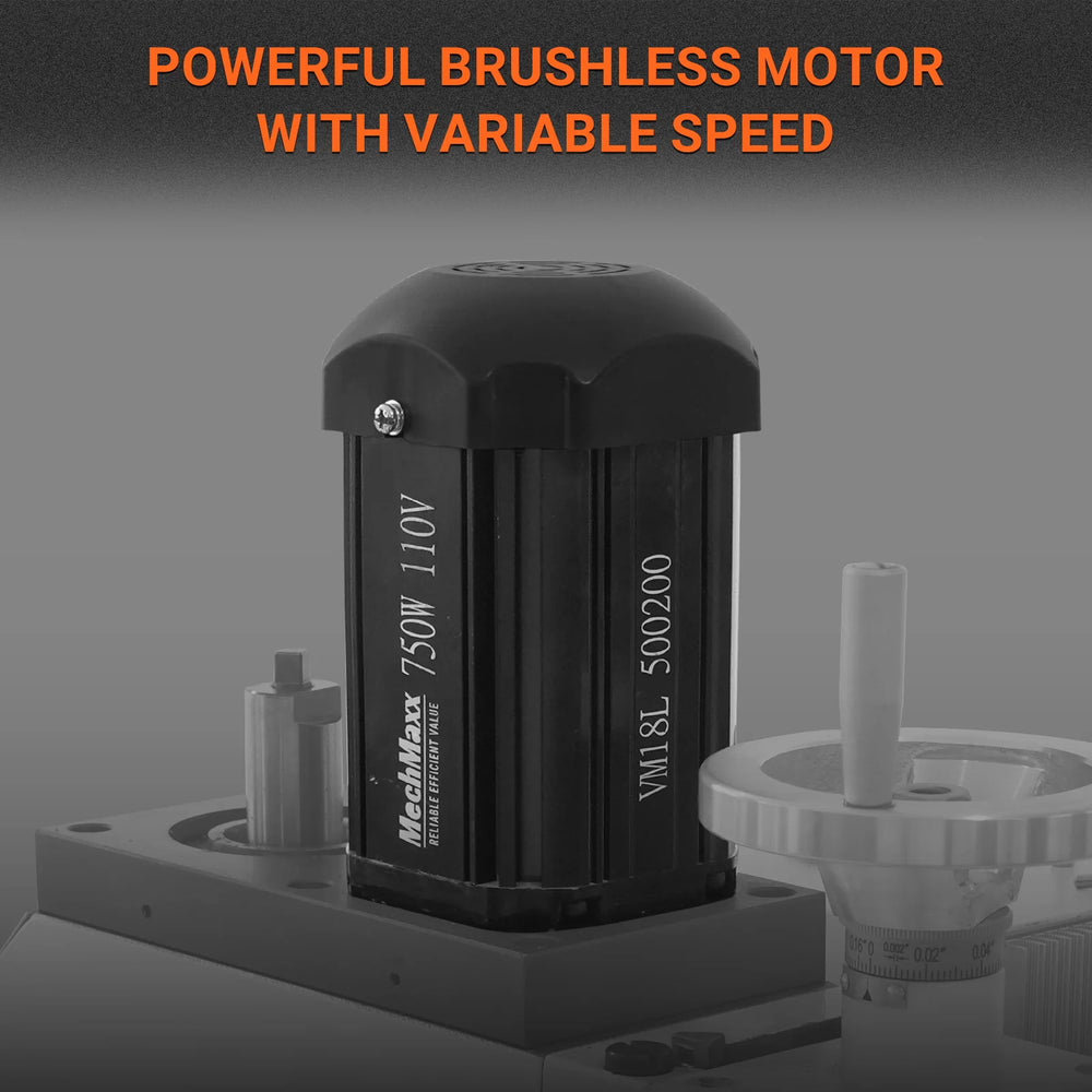 6"x20'' Benchtop Mill Drill Machine, Variable Speed, R8 Spindle, 1 HP, 110V, Brushless Motor Compact Milling Drilling Tool for Garage Shop, DIY Metalworking without Stand VM18L
