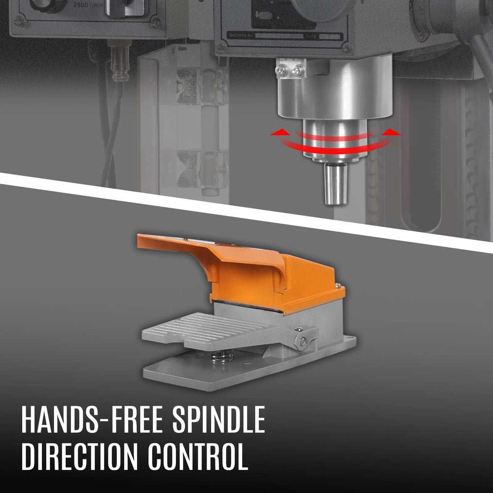 8-1/4"x33'' Industrial Benchtop Mill Drill Machine Brushless Motor, Variable Speed, R8 Spindle, 2 HP, 110V, Compact Milling Drilling Tool for Garage Shop, DIY Metalworking without Stand VM32L