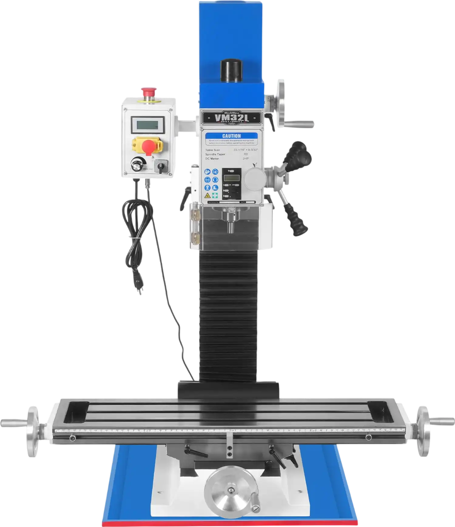 MechMaxx VM32L Mill Drill Machine 8-1/4x33